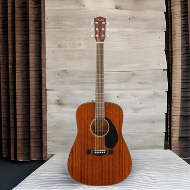Акустична гітара Fender CD-60S Dreadnought з палісандровою накладкою, махагоні, натуральний колір, повний розмір, 970110022. Безкоштовні онлайн-уроки в комплекті