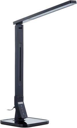 LED настільна лампа Lindby 'Eleni' з торкальним димером, чорна, для робочого кабінету та офісу