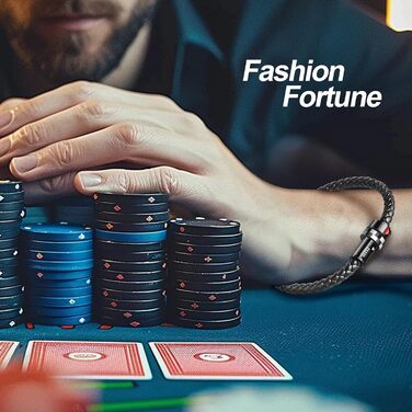 Чоловічий браслет з плетеної шкіри та магнітним застібкою (чорний). Подарункова коробка в комплекті