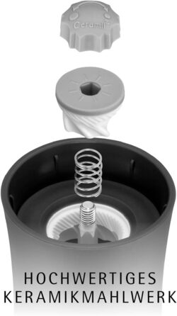 Набір для мелення солі та перцю WMF Trend (2 шт.), сірий, 14 см