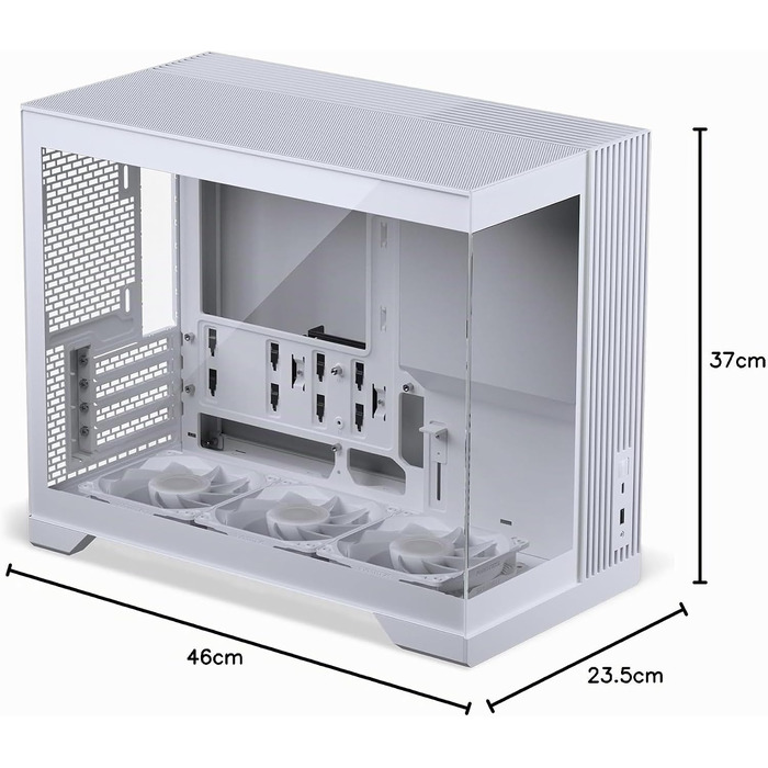 Корпус для ПК Phanteks XT V3 Mini-Tower Micro-ATX, білий, загартоване скло, 3x 120мм RGB вентилятори, підтримка радіатора 360мм та GPU 430мм