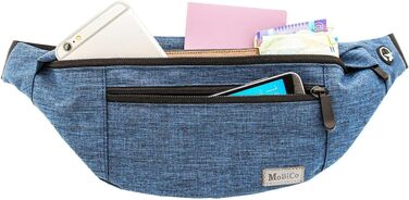 Чоловіча/жіноча поясна сумка-рюкзак для активного відпочинку, спорту та подорожей (водонепроникна, блакитна)