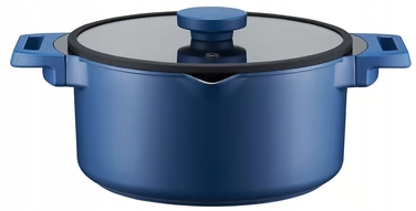 Каструля Ambition Qualum Ceramic Cobalt з керамічним покриттям, 24 см