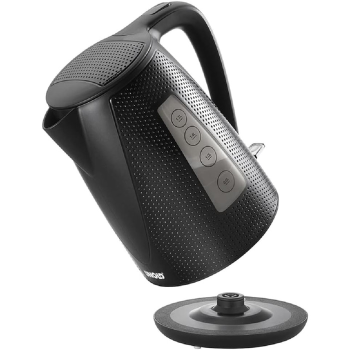 Електричний чайник UNOLD Golf 18555, 1.7 л, 2150 Вт, чорний, з захистом від википання та фільтром від накипу