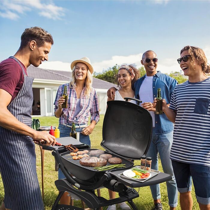 Решітка для гриля Onlyfire з чавуну, сумісна з Weber Q200, Q220, Q240, Q2000, Q2200, Q2400 (замінник Weber 7645, 2 шт.)