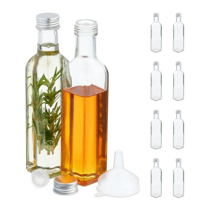 Relaxdays Refillable Bottles 250 ml