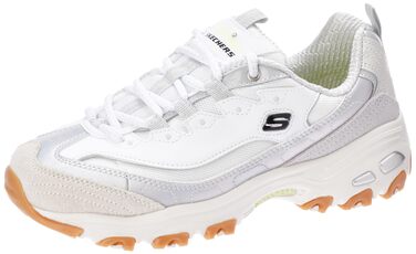 Кросівки Skechers D'Lites Fresh Start для жінок з Memory Foam, чорно-білі, EU 40, білий/сірий