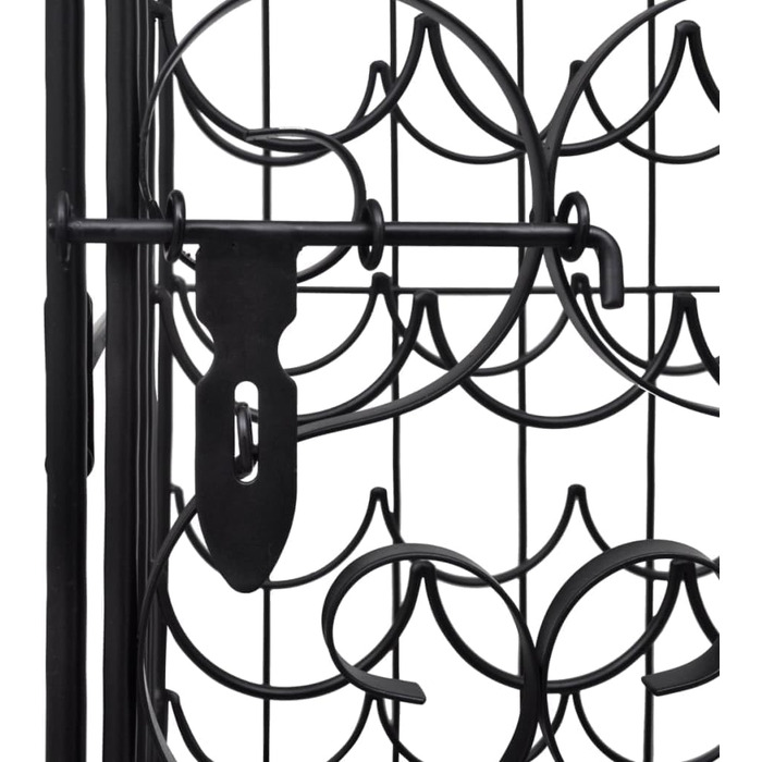 vidaXL Wine Rack 35 Bottles Metal Bottle Rack Bottle Stand Wine Cabinet