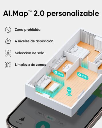 Робот-пилосос eufy L60 Hybrid SES з функцією миття, потужність 5000Pa, лазерна навігація iPath, для ретельного прибирання, ідеальний для волосся та твердих підлог (відновлений)