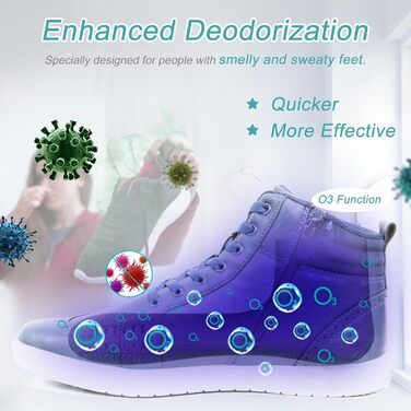 Ozon Shoe Dryer Electric Boot Dryer Shoe Warmer Boot Warmer - Ozone Deodorizer with Timer Function | No Noise | Strong Wire | EU Plug