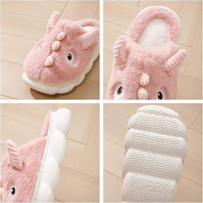 Жіночі халапи LANFIRE з бавовни, халапи у вигляді тварин (корова, свиня, тигр), плюшеві, розмір 38/39 EU, вузька колодка