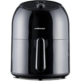 Фритюрниця повітряна MELLERWARE 1450W з скляним контейнером 4.5L, 9 програм, сенсорний дисплей, таймер 60 хв, для миття в посудомийній машині