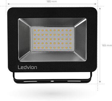 Світлодіодний прожектор Ledvion 100 Вт, 12000 Лм, IP65, 4000K, з швидким підключенням