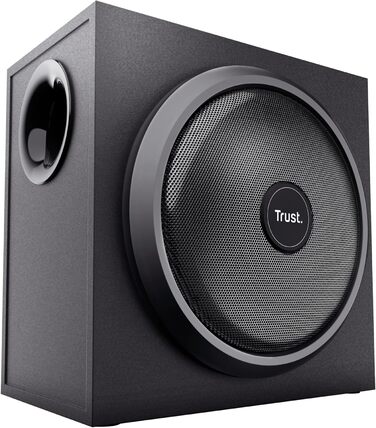 Акустична система Trust Yuri 2.1 для ПК з сабвуфером, 120 Вт, чорний, сучасний дизайн