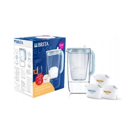 Скляний фільтр-відстоювач BRITA Glass + 1 фільтр Pure Performance та 2 фільтри Hard Water