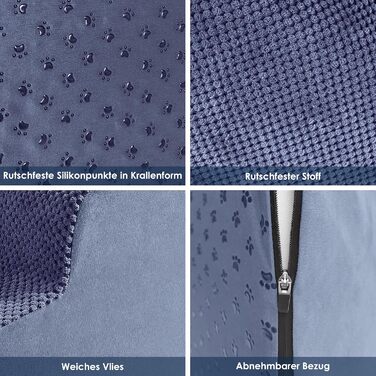 Сходинки для собак: 2-ступенева рамка для маленьких собак з високощільної піни, знімні та портативні. Підходять для дивану, ліжка та авто. Нековзна підставка, блакитний колір