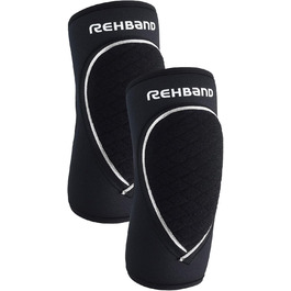 Неопренові налокітники Rehband чорні, унісекс, пара M – для гандболу та волейболу