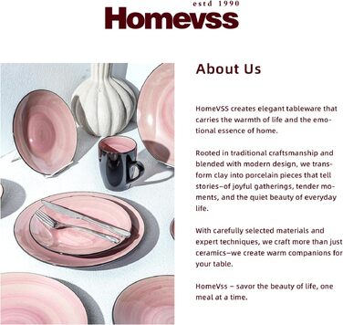 Набір керамічного посуду HomeVss Sonoma, 16 предметів, чорний з крапками (Rose)