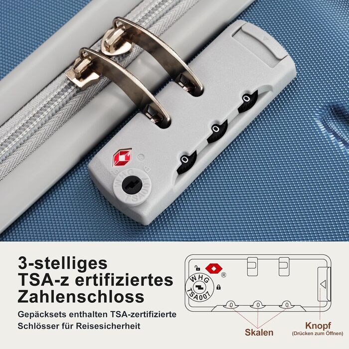 Набір валіз Merax Hartschalen з 5 частин (3 валізи, 2 косметички), рожево-коричневий та хакі, з колесами, для подорожей