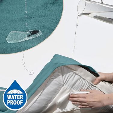 Ортопедичне ліжко для собак Comfort Expression, M, воlogостійке, знімний чохол, синій (30x20x7 см)