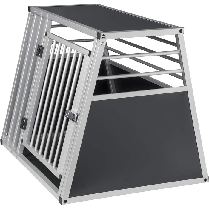 Кія для перевезення собак та котів EUGAD, алюмінієва, 65x85x71 см, чорна