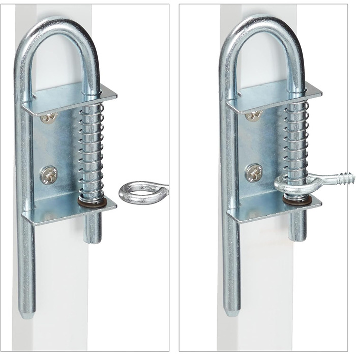 Захисне ворота для собак Relaxdays, висувне до 130 см, висота 87,5-100 см, бамбук, біле (L)