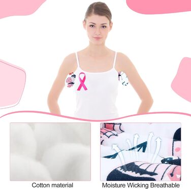 Juexica 4 Pack Lymph Edema Axilla Mastectomy Pillow Cotton Post-Breast Surgery Recovery Breast Pillow for Sleeping, Mastectomy, Armpit Pain Relief (Flower)