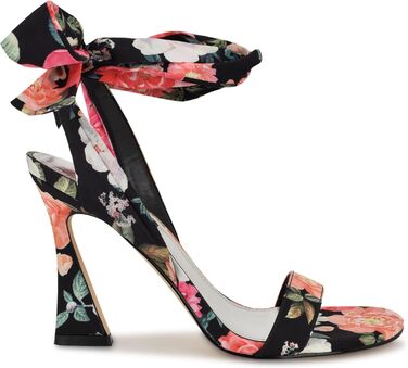 Босоніжки Nine West Kelsie на підборах, 39 EU, Black Summer Blooms принт, жіночі
