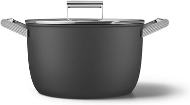 Електричний чайник Smeg KLF05CREU, 0.8 л, чорний: нержавіюча сталь, безпека, LED-дисплей, антиковзаюча основа