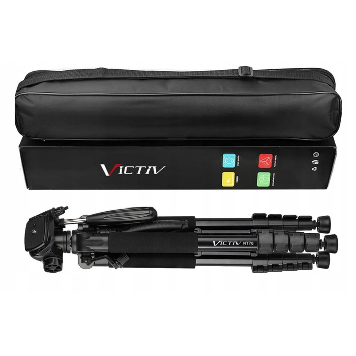 Мобільний штатив для камери Victiv NT72 з поворотною головкою та тримачем для телефону