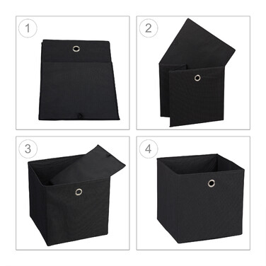 Relaxdays Fabric Storage Boxes - Set of 2
