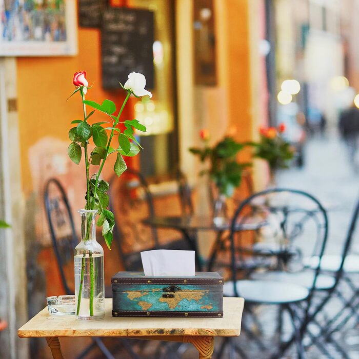 Стильна коробка для серветок у вінтажному стилі, тканинна, для дому, офісу