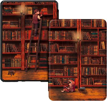 Водонепроникний чохол Fintie для Kindle Paperwhite 10 (2018) з авто-сон/пробудженням, квітковий принт Hibiscus