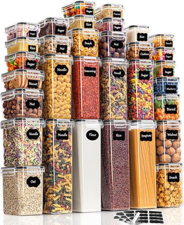 Набір контейнерів для зберігання GoMaihe 16 шт. | Герметичні бокси для кухні, продуктів, кормів для тварин | Пластикові контейнери з кришкою