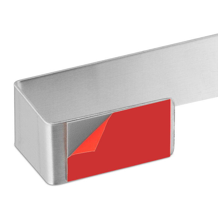 Relaxdays Towel Rack, No Drilling, Silver