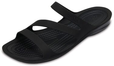 Сандалі Crocs Swiftwater W 203998462 чорні 41-42 EU жіночі шльопанці для пляжу та відпочинку