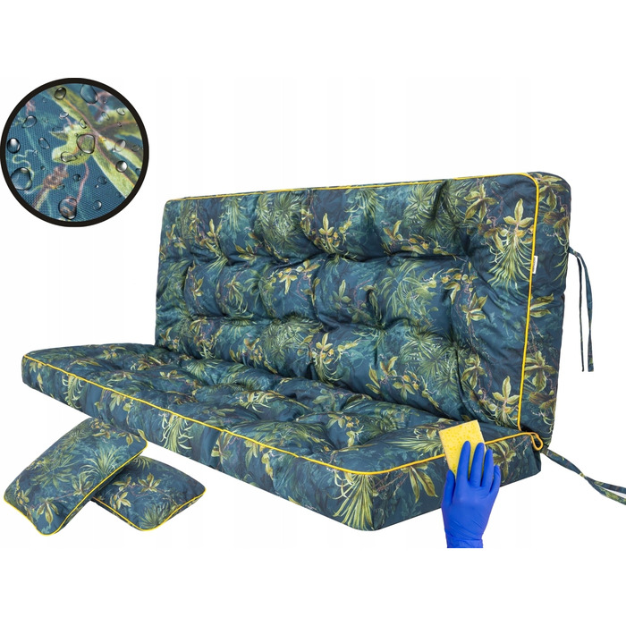 Подушка Hobbygarden 109 x 150 x 8 см, зелена