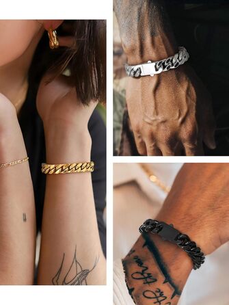 Чоловіча ланцюжок Panzerkette Miami з нержавіючої сталі Bestyle 19/21/23 см, 12.5 мм (з подарунковою коробкою)