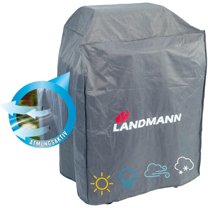 Чохол Landmann Premium для гриля, водонепроникний, з міцного поліестеру, UV-стійкий, дихаючий, морозостійкий, для моделей Pantera 3.0, Triton PTS 3.0, Pellet Kettle