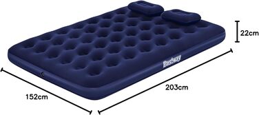 Надувний матрац Bestway Doppelluftbett 203x152x22 см з насосом