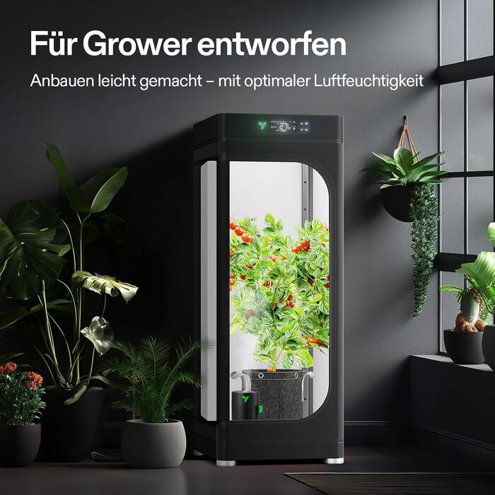 VIVOSUN AeroStream U075: USB-увлажнитель повітря, 750 мл, 2 режими туману, автовимкнення, смарт-пульт VGrow, для гроубоксів