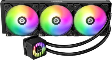 ENERMAX LIQMAXFLO 420 - Система водяного охолодження CPU з RGB підсвічуванням (LGA 1700, 1200, AM5, AM4)