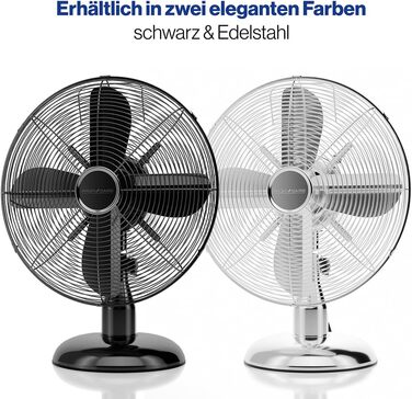 Вентилятор ProfiCare® з поворотом, 35W, Ø 30 см, 3 швидкості, тихий, чорний | PC VL 3063 M