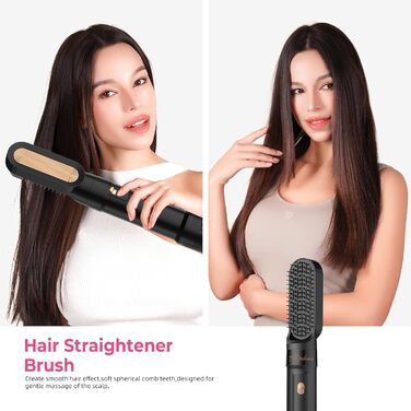 Набір для укладки волосся Pro Hairstyler 6 в 1: фен-щітка, плойка, іонізація, 1000W, чорний