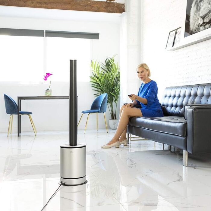 Вентилятор, обігрівач, очищувач повітря Cecotec TotalPure Connected MAX: 2000W, 14 швидкостей, LED-дисплей, керування через додаток та пульт