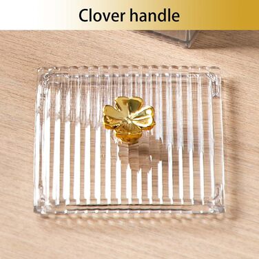 Контейнер для ватних паличок та дисків 2 шт. Організатор для ванної кімнати, прозорий | Зберігання для туалетного столика