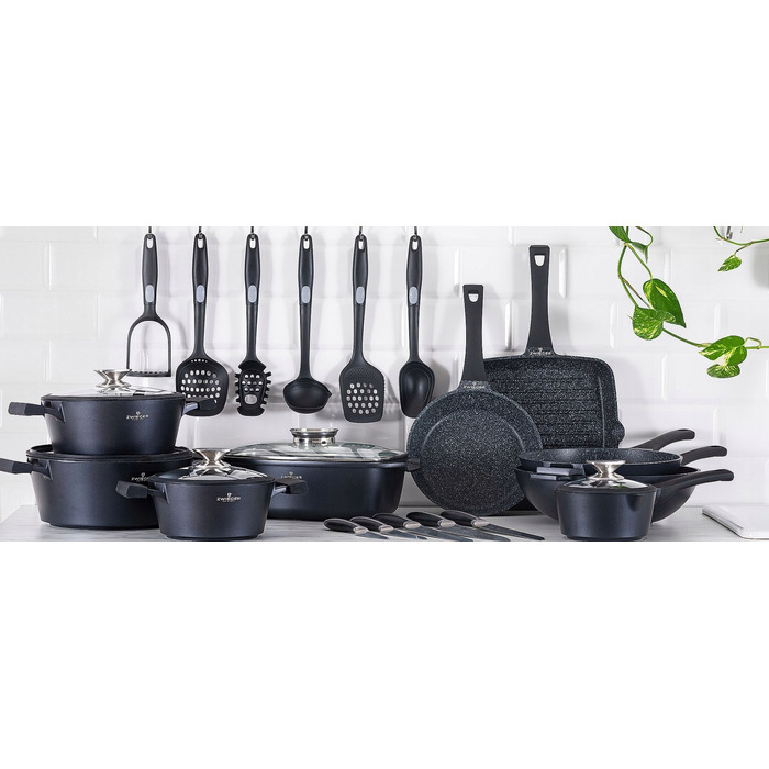 Набір кастрюль та сковорідок Black Stone Zwieger, 16 предметів