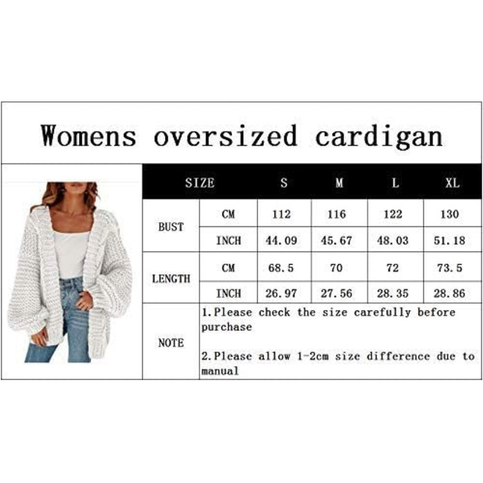 Кардиган Cicy Bell Daen з в'язаного полотна, великий, рукави-ліхтарики, червоний (XL)