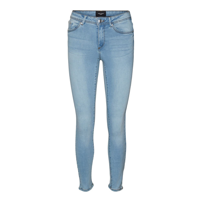 Джинси скінні VERO MODA Tanya Mid Rise світло-блакитні (34L, M) - оригінальні, висока посадка