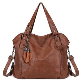 Сумка жіноча VINBAGGE з PU шкіри, шопер, коричнева (G-braun) для офісу та на кожен день